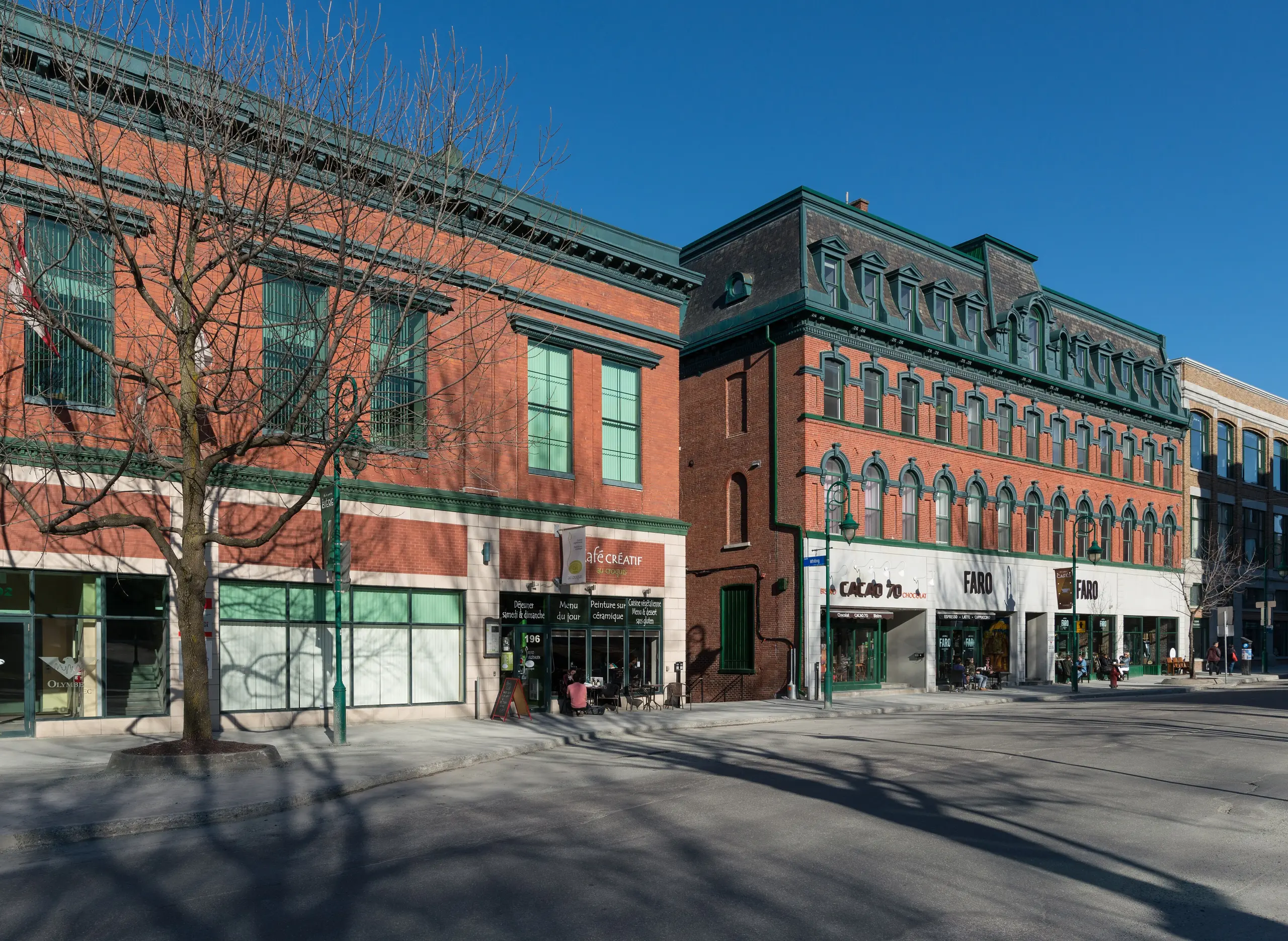 Sherbrooke, Quebec: A view of Rue Wellington, Sherbrooke, Québec, near the crossing with Rue Frontenac