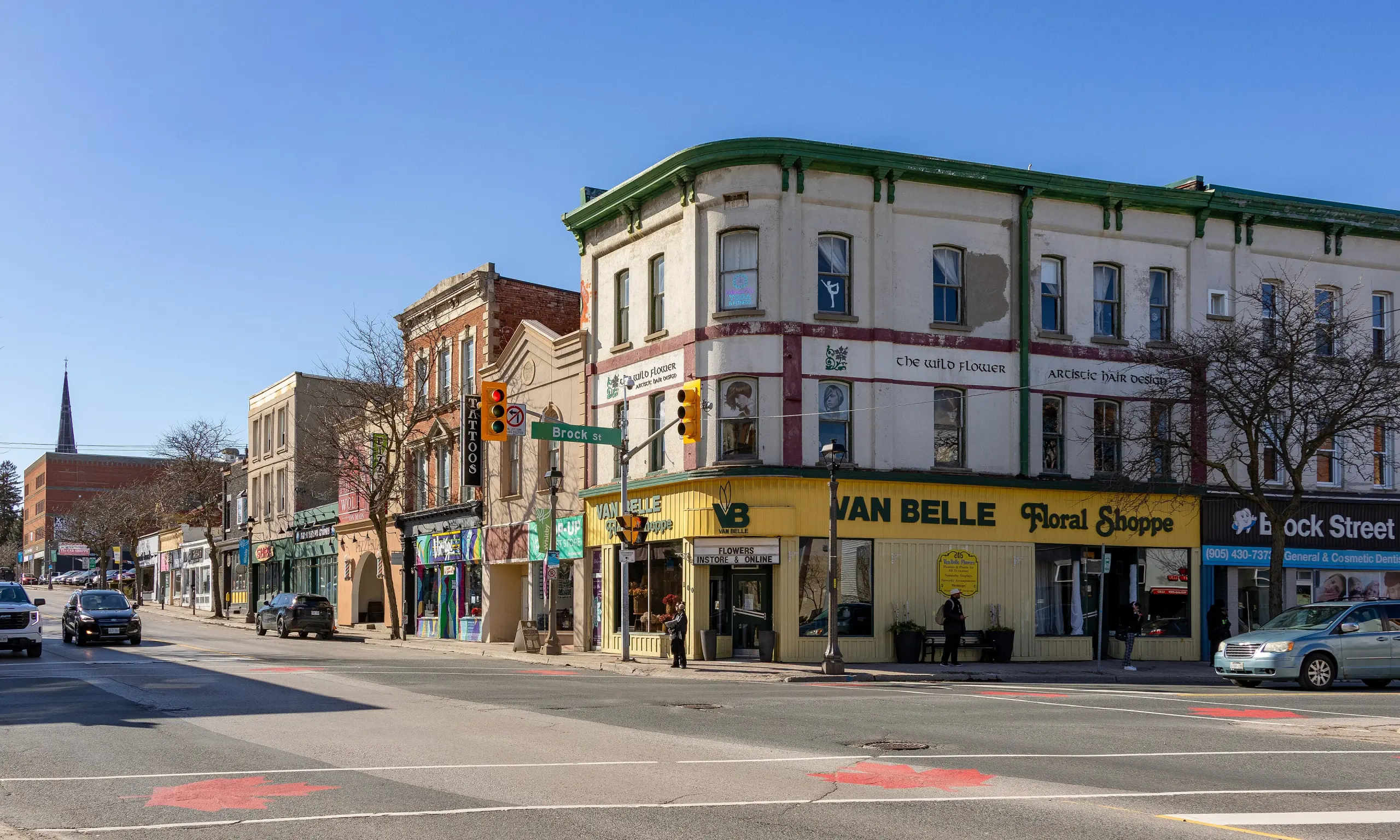 Whitby, Ontario: Dundas Street at Brock Street in Downtown Whitby, ON